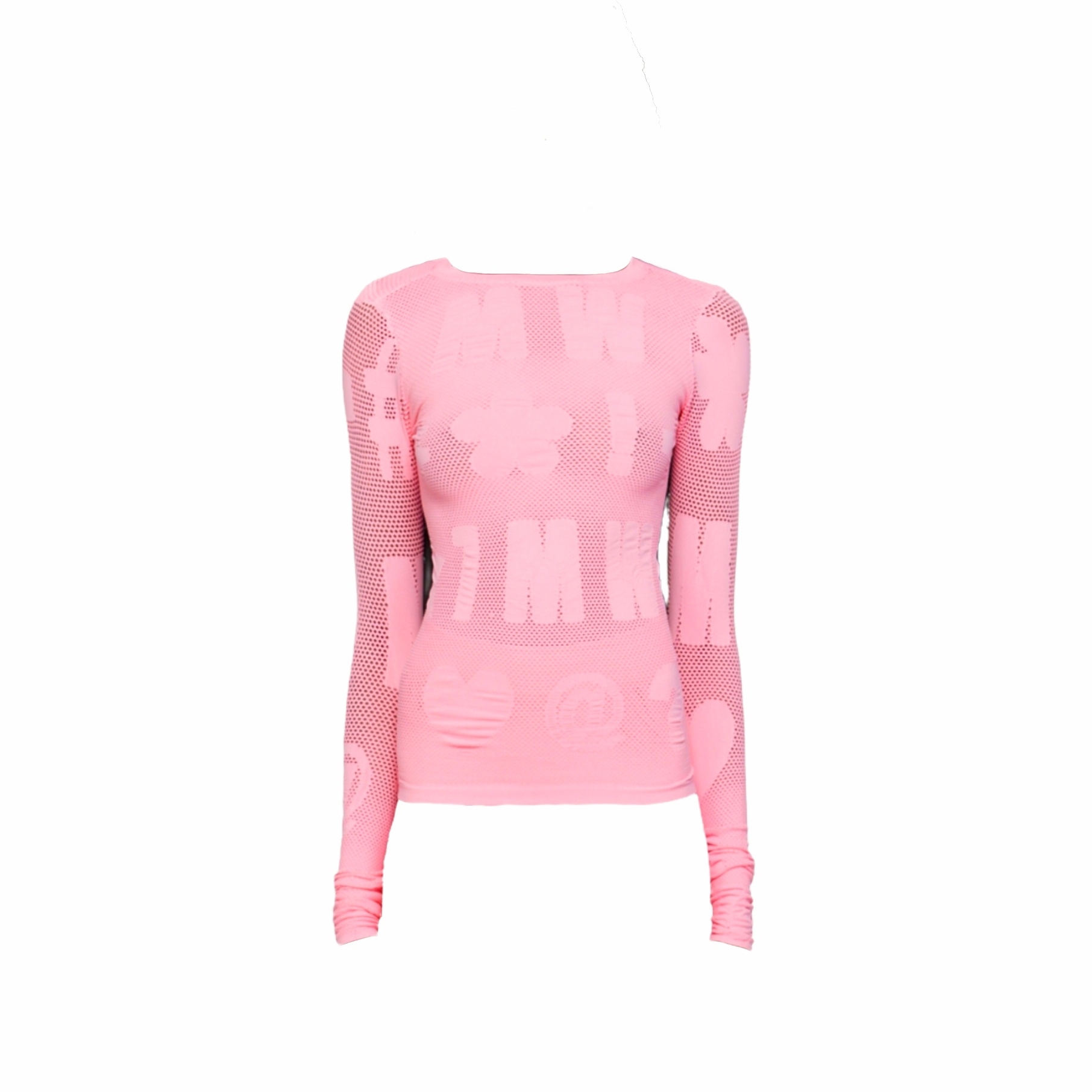 Maisie Wilenpink Logomania Long Sleeve T-Shirt In Baby Girl O/S Nwt